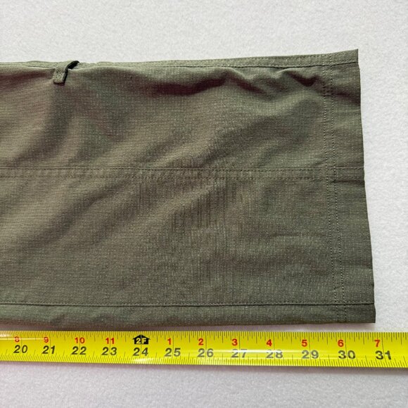 Duluth Trading Women's Stretch Zip Mid Rise Pockets Green Hiking Pants Size 18W - Picture 9 of 9